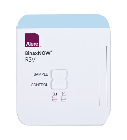 RSV Test Kit, CLIA Waived, Binaxnow Rapid Test Kit BinaxNOW® Infectious Disease Immunoassay Respiratory Syncytial Virus Test (RSV) Nasopharyngeal Swab / Nasal Wash Sample 22 Tests by Abbott Rapid Dx North America LLC  ID 430-122
